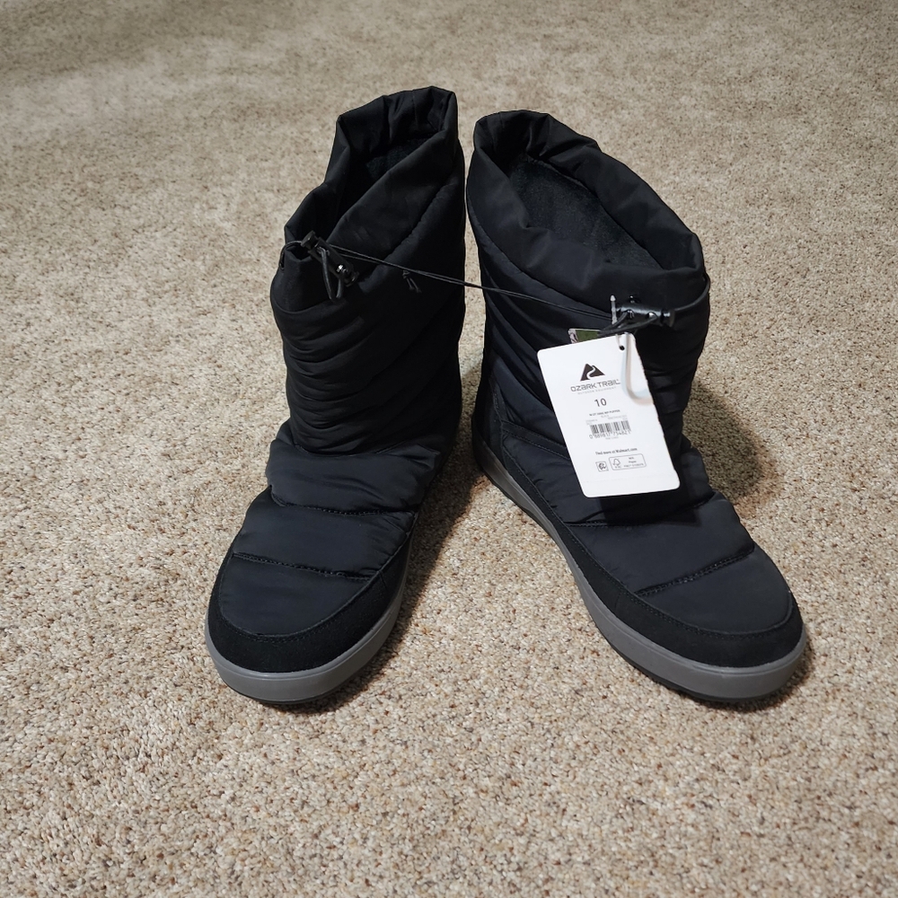 Ozark Trail Black Winter/Snow Boots Men's Sz 10 - Picture 5 of 6